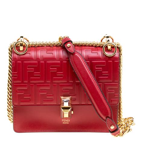 fendi red handbag|authentic fendi handbags outlet.